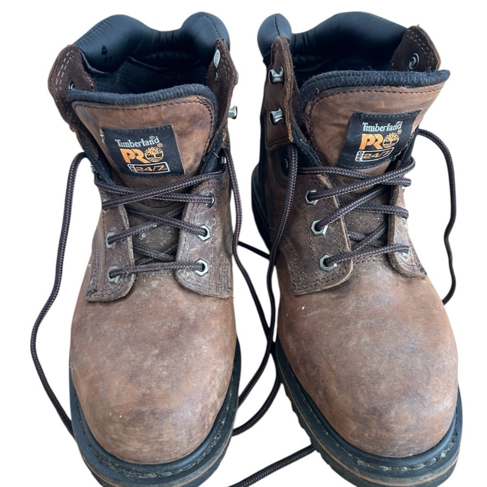 Timberland PRO Men's Dark Brown Leather Boots